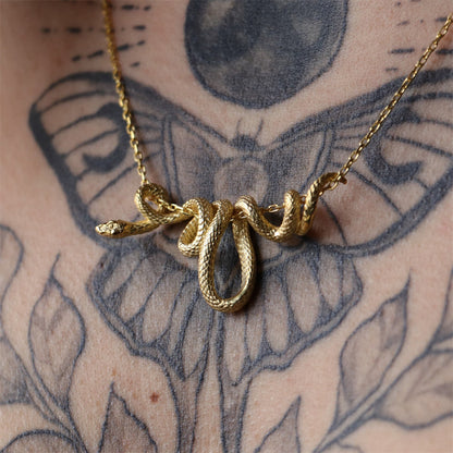 Golden Serpent Necklace of Intrigue