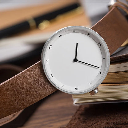Elegant Essence Swiss Leather Watch