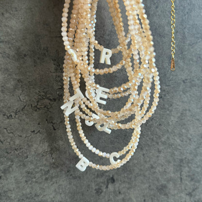 Summer Glow Initial Choker