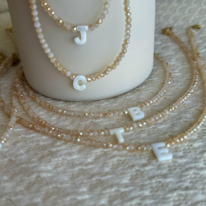 Summer Glow Initial Choker
