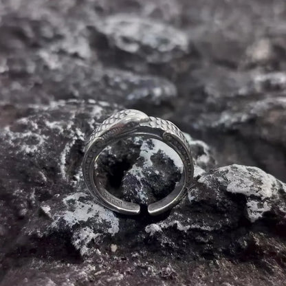 Empowering Silver Serpent Ring
