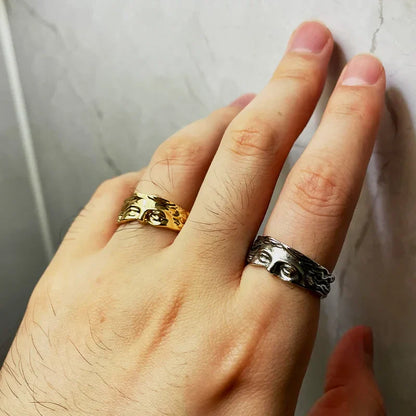 Aphrodite-Inspired Stainless Steel Ring