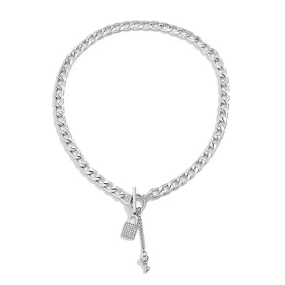 Elegance Lock & Key Necklace Charm