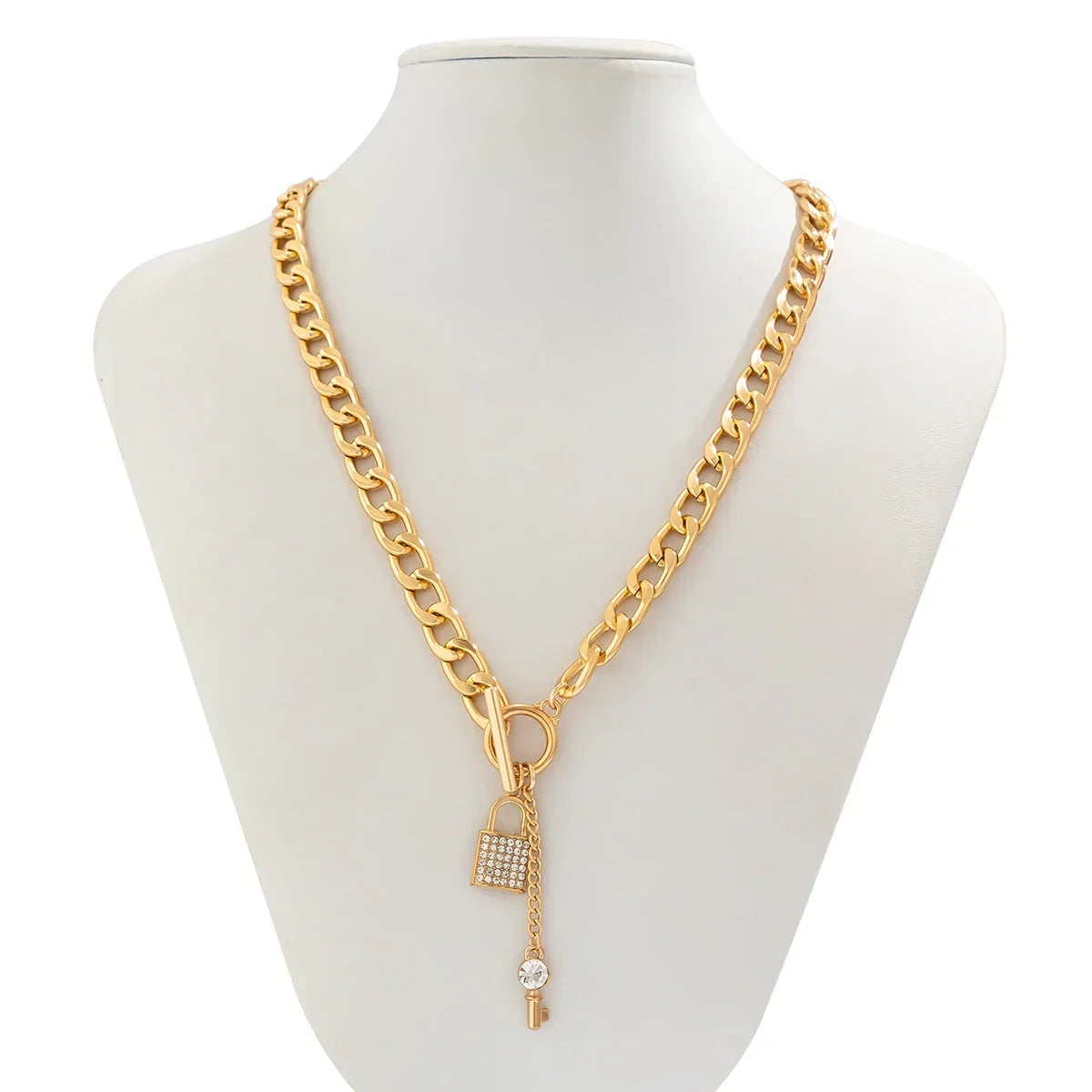 Elegance Lock & Key Necklace Charm