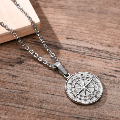 Everlasting Stainless Compass Necklace