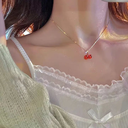 Timeless Crystal Cherry Jewelry Set
