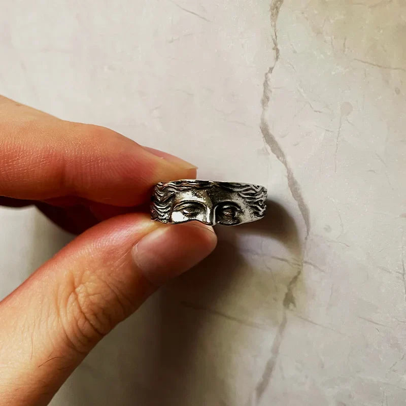 Aphrodite-Inspired Stainless Steel Ring