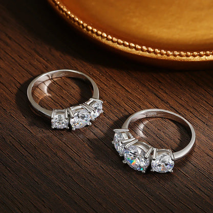 Radiant Elegance Sparkling Moissanite Ring