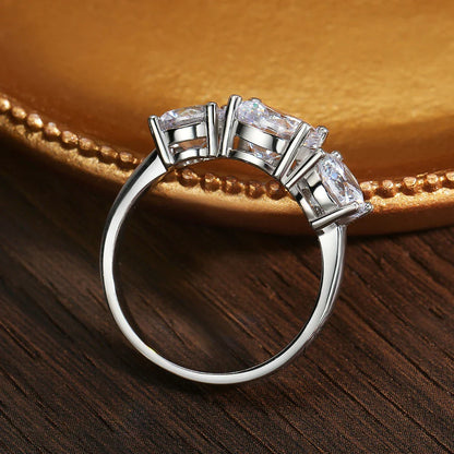 Radiant Elegance Sparkling Moissanite Ring