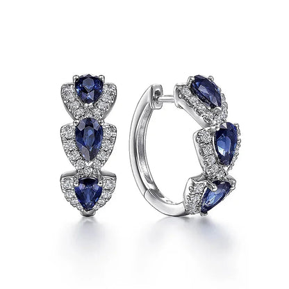 Radiant-Sapphire Earrings