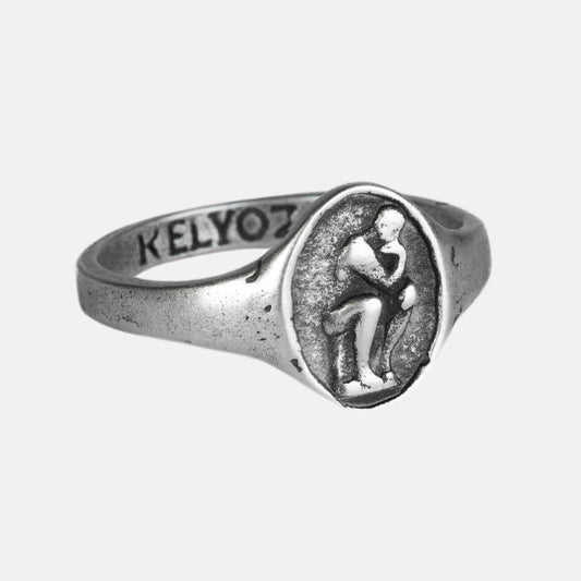 Sculpted Thinker Ring