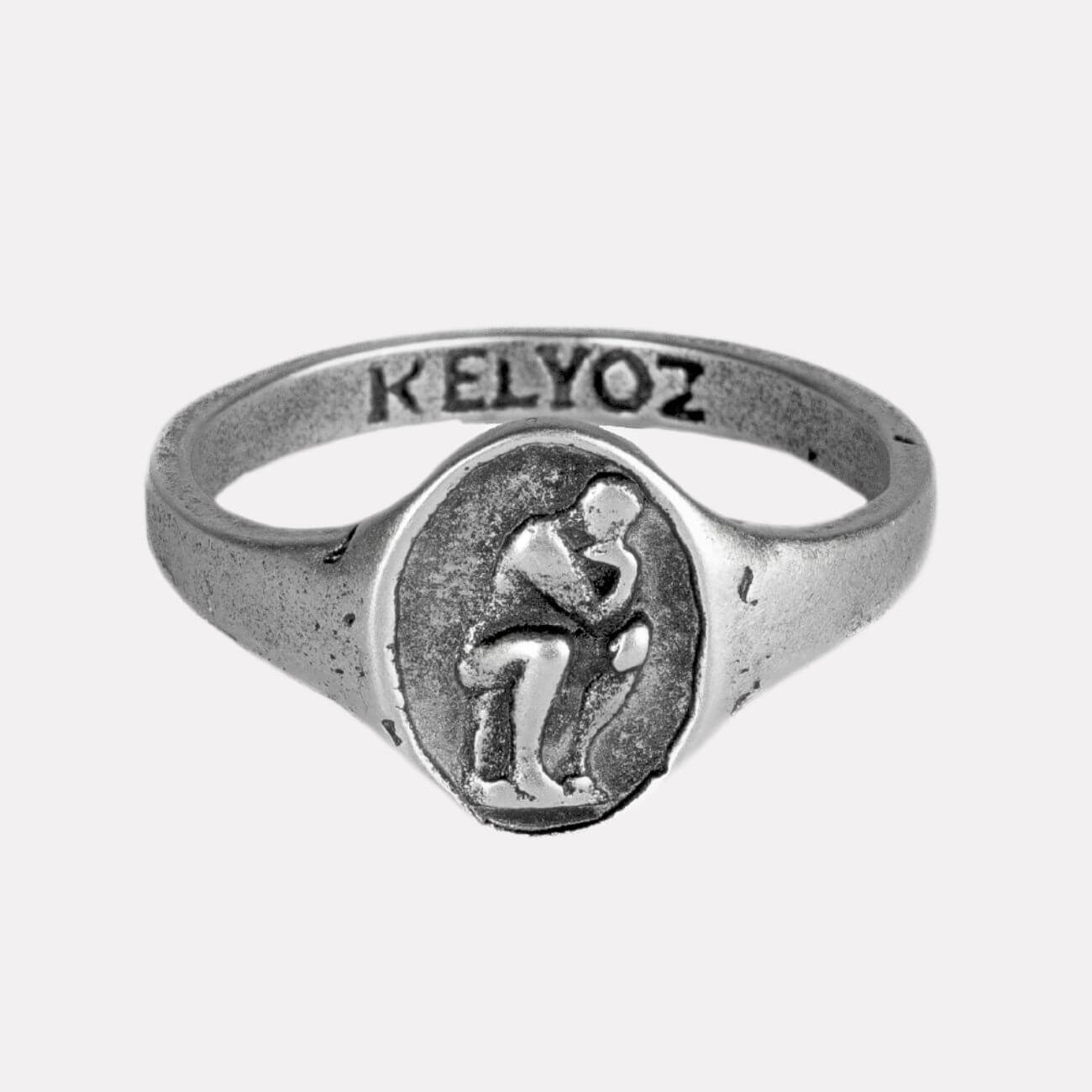 Sculpted Thinker Ring