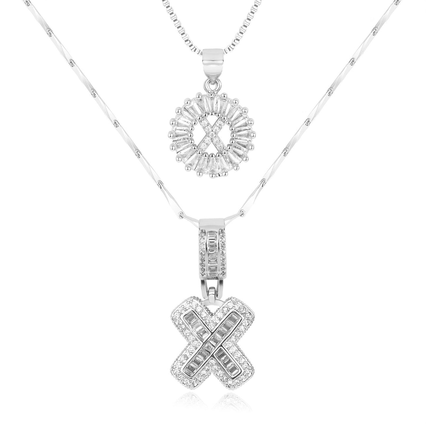 Pave-Diamond Initial Necklace