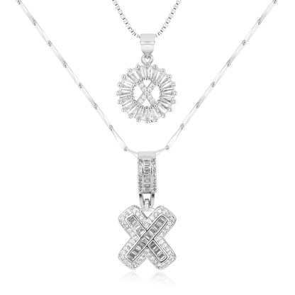 Pave-Diamond Initial Necklace