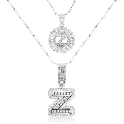 Pave-Diamond Initial Necklace