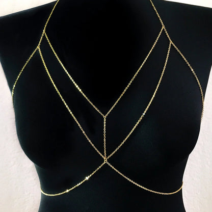 Glamour Layered Bra Chain Jewelry
