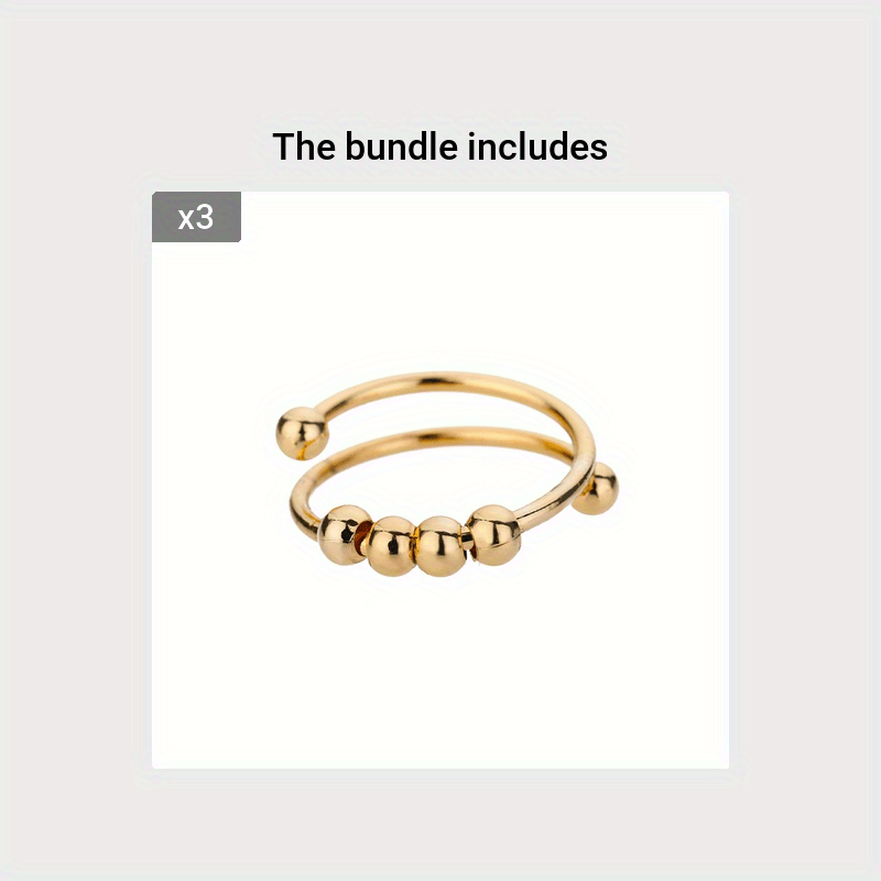 Adjustable-Fit Gold-Tone Ring