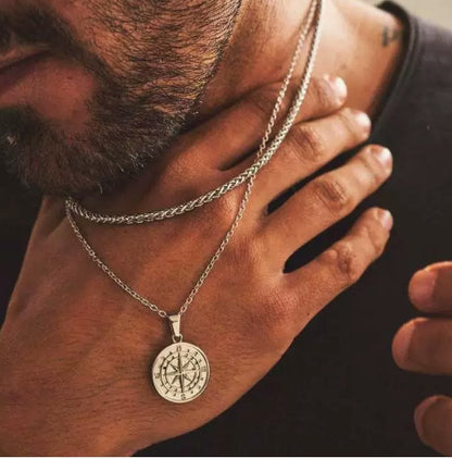 Everlasting Stainless Compass Necklace