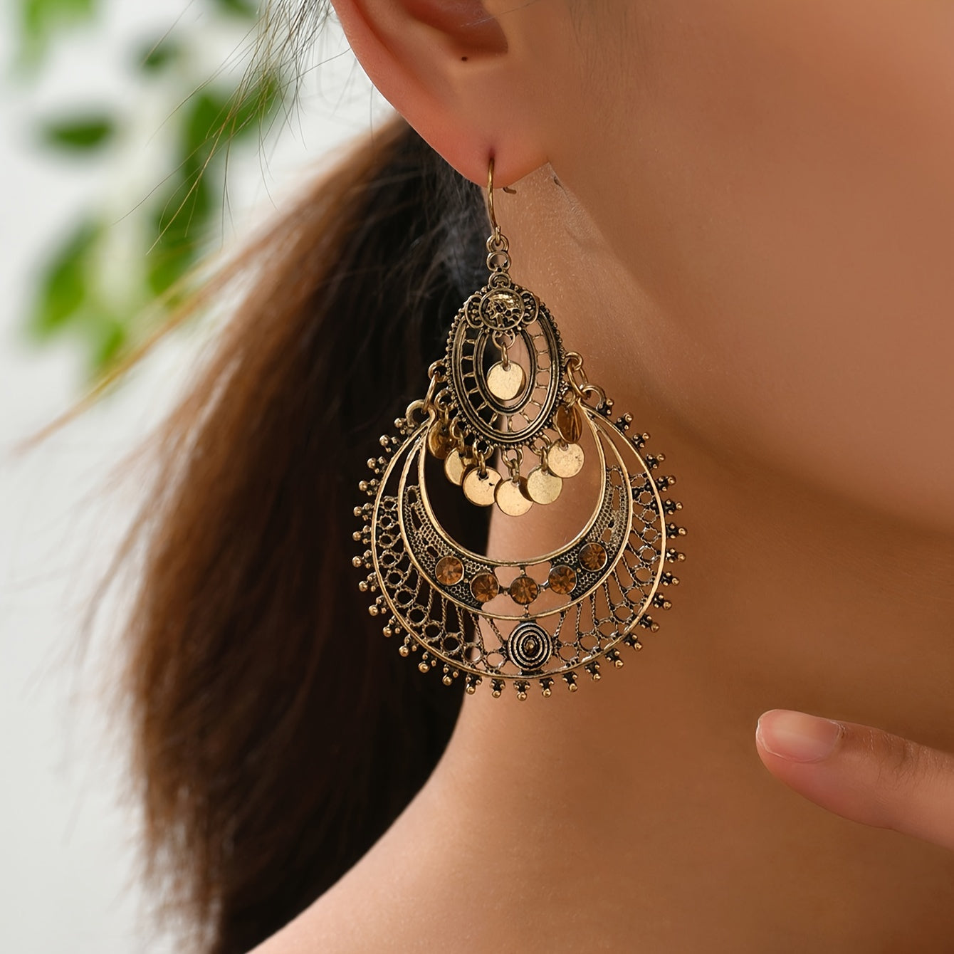 Lightweight Gold-Tone Earrings