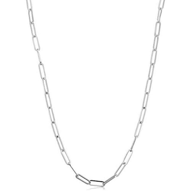 Stainless Steel Paperclip Link Chain necklace
