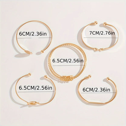 5-Piece Adjustable Bracelet Set