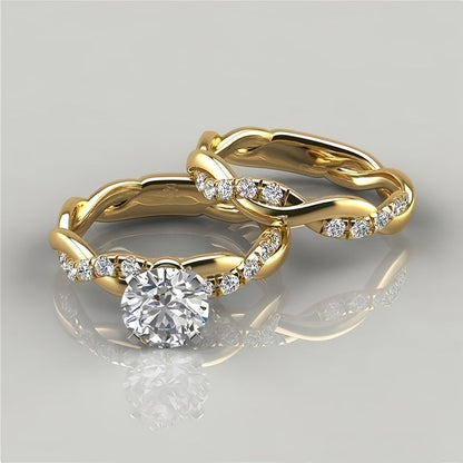 Gold-Tone Comfort-Fit Ring