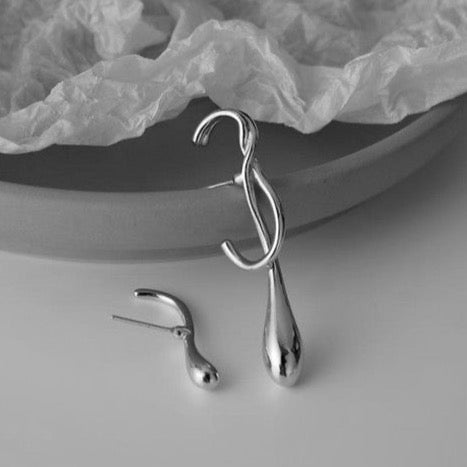 Asymmetrical Water Drop Earrings