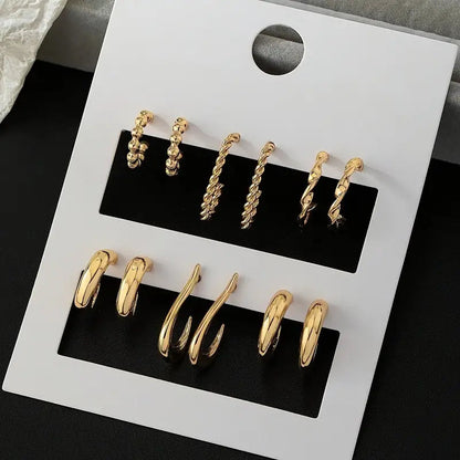 Lightweight Gold-Tone Earrings