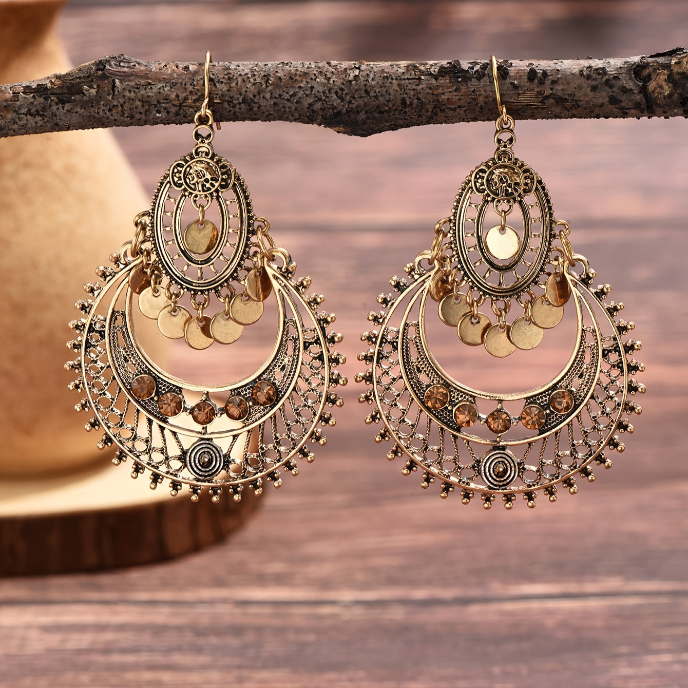Lightweight Gold-Tone Earrings
