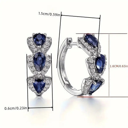 Radiant-Sapphire Earrings