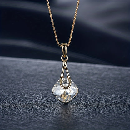Comfort-Fit Sparkle Earrings and Necklace