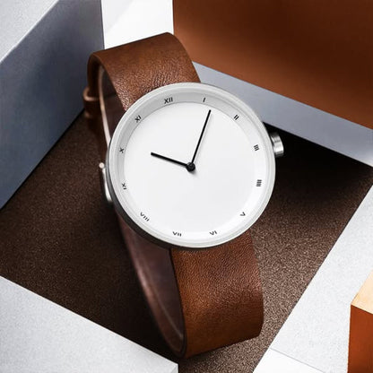 Elegant Essence Swiss Leather Watch