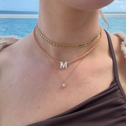 Summer Glow Initial Choker