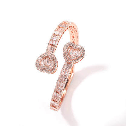 Elegant Heart Sparkle Bracelet