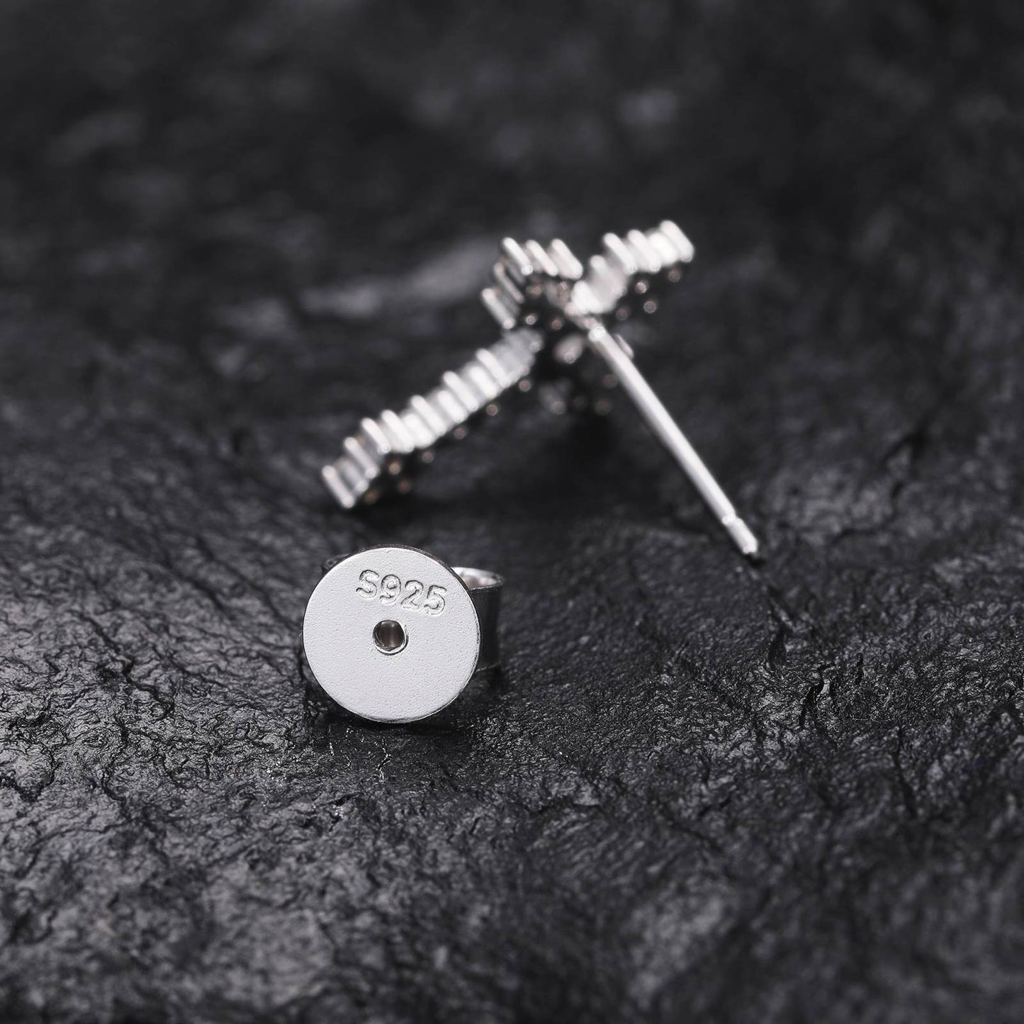 Timeless Affordable Moissanite Cross Earrings