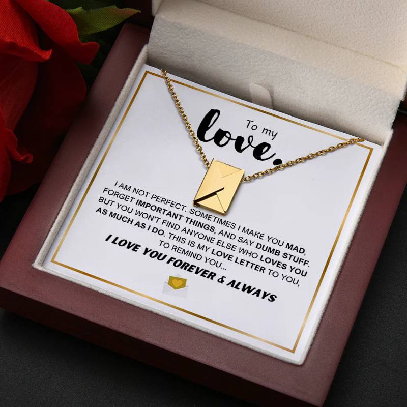 Eternal Love Letter Necklace Gift