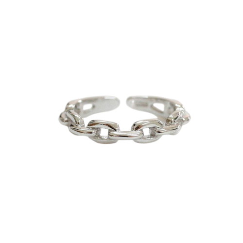 Silver Open Link Ring