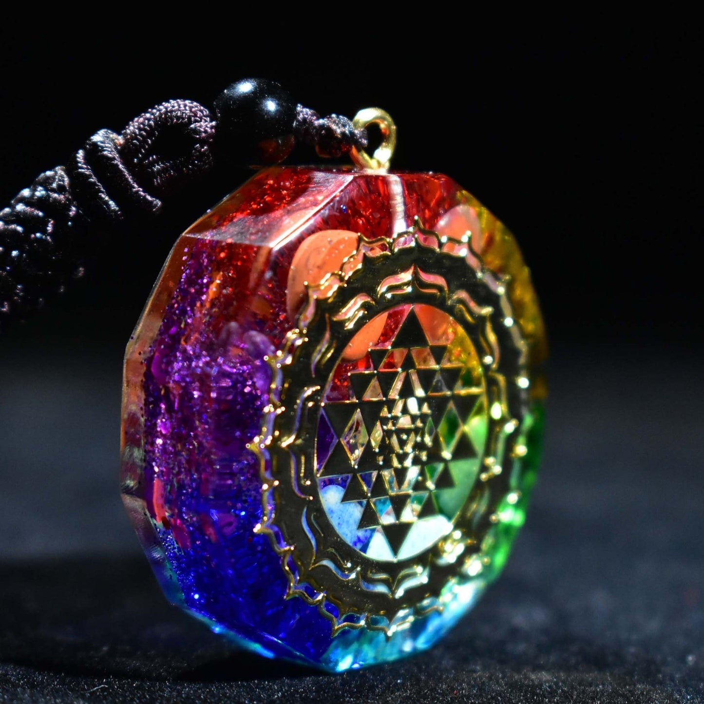 Energizing 7 Chakra Orgonite Pendant